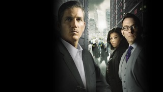 Apple TV现行作品页宣传合影,画面包含Reese、Carter与Finch。