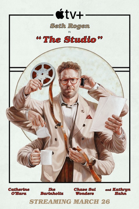 The Studio官方竖版海报。素材来自Apple TV公开发布页,使用原有画幅;图中季数与宣传日期属于该版本。